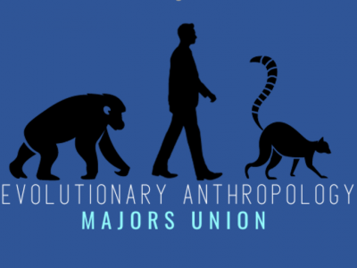 Evolutionary Anthropology Majors Union Logo - blue